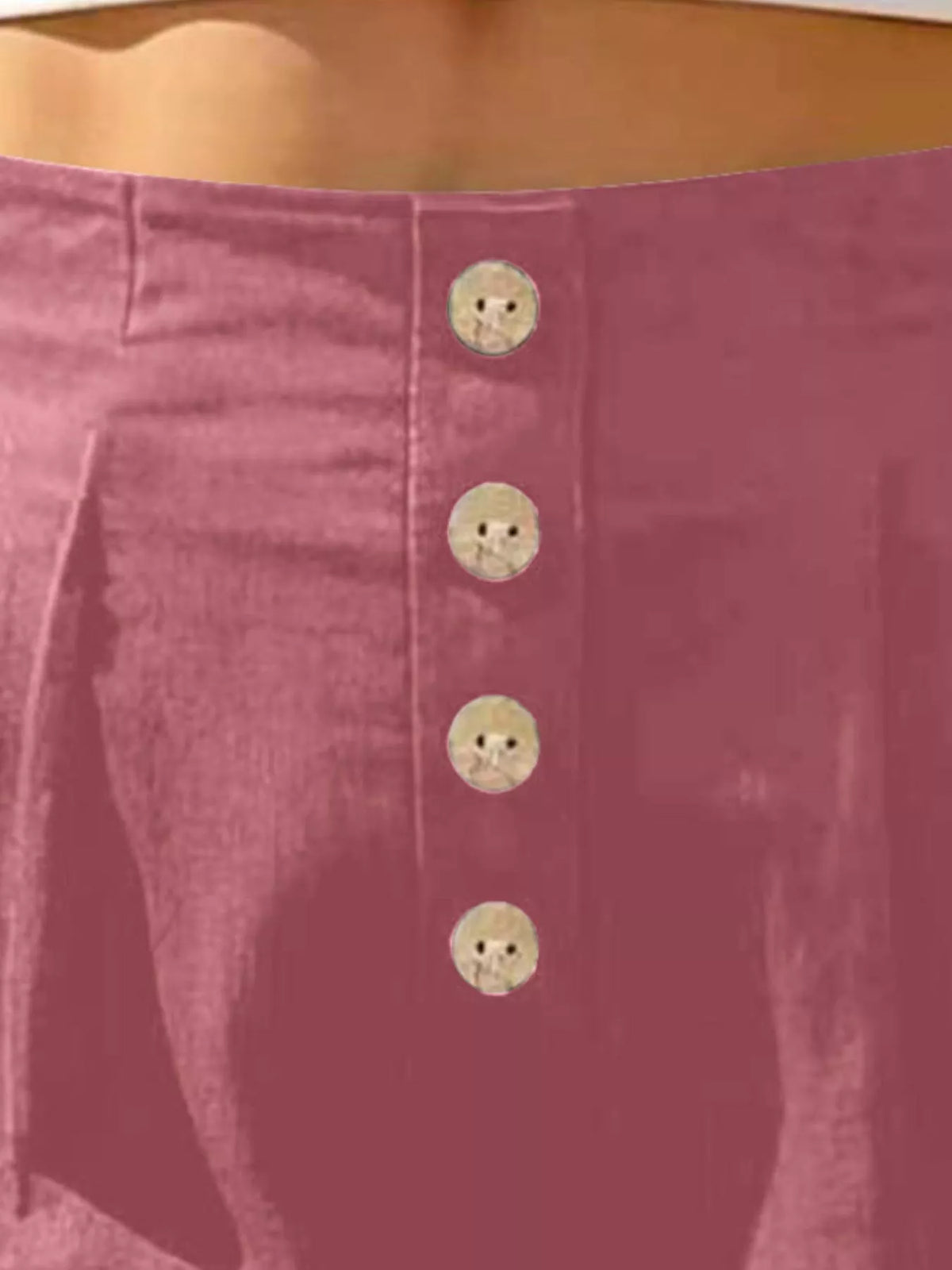 Button Fly High Waist Shorts, view 11