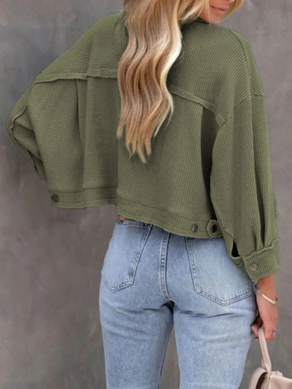 Button Up Long Sleeve Jacket, view 3
