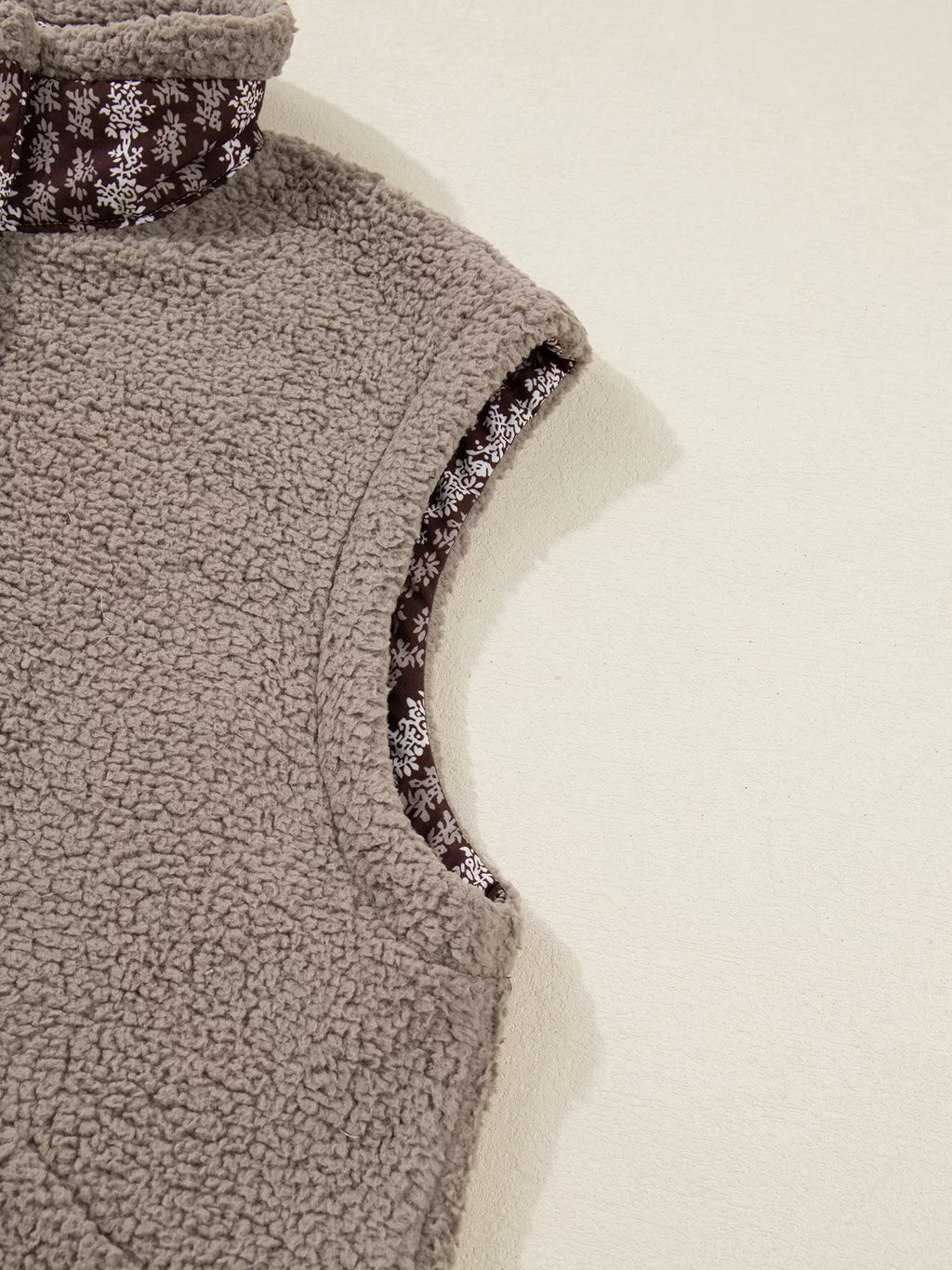 Side Bows Sherpa Fleece Vest - Lilixa.store