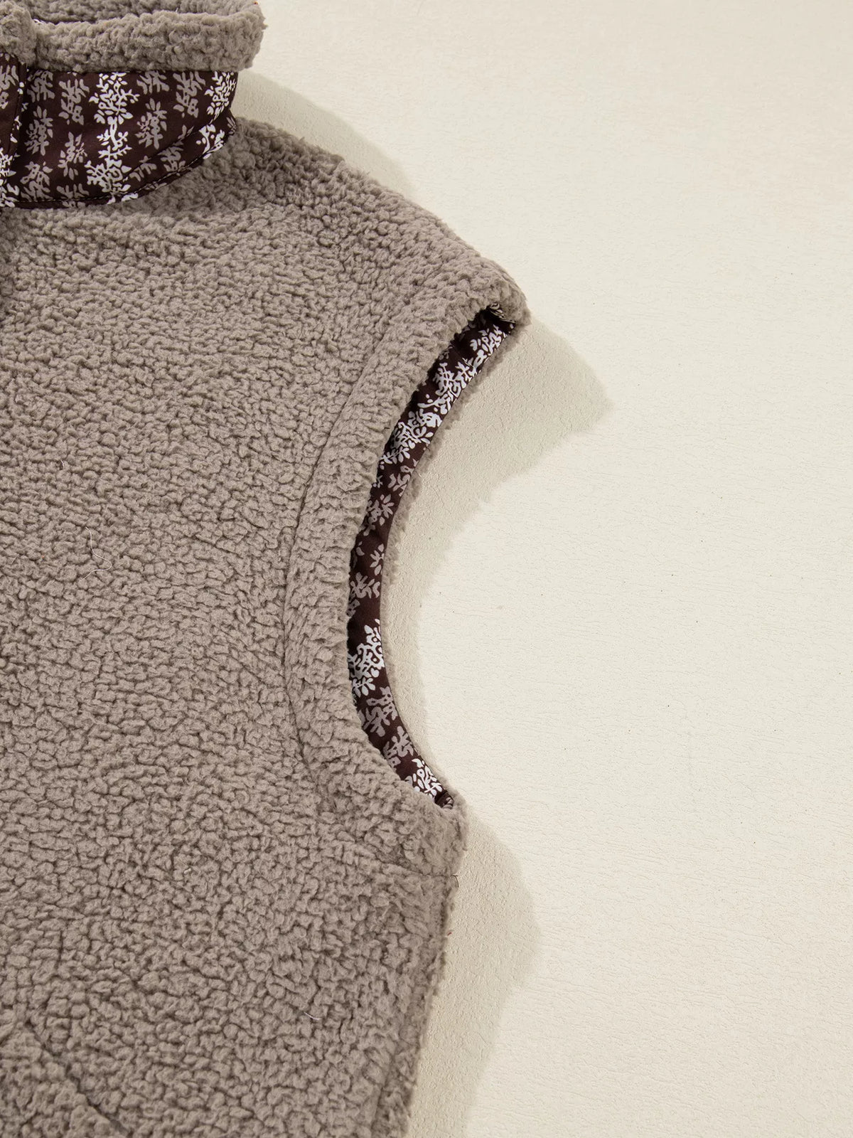Side Bows Sherpa Fleece Vest - Lilixa.store