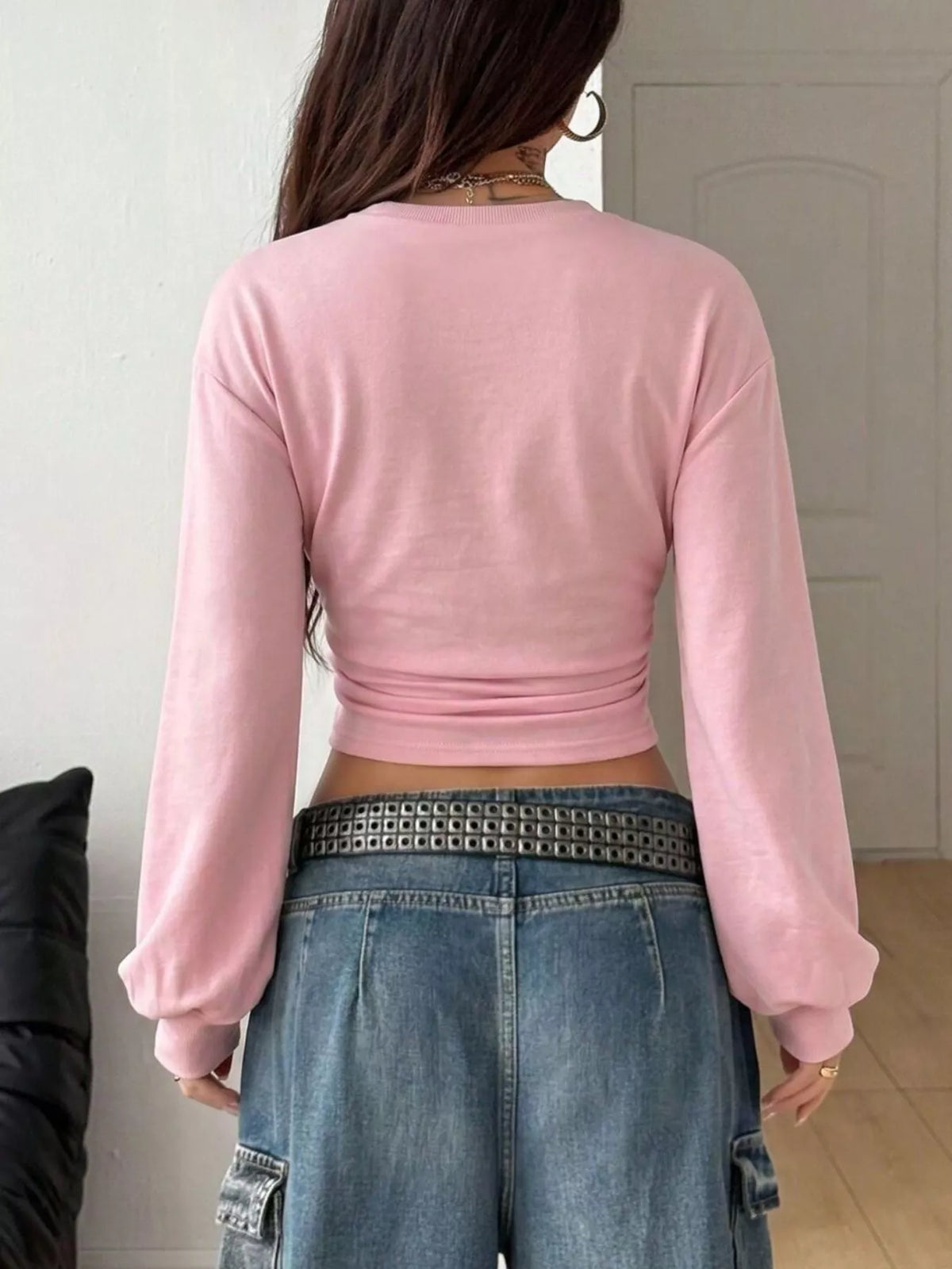Long Sleeve Cropped T-Shirt - Lilixa.store