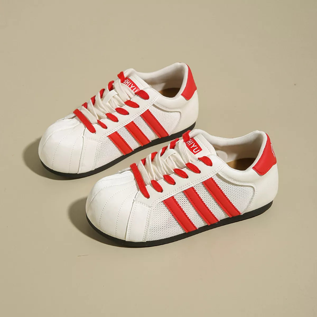 Lace Up Round Toe Sneakers - Lilixa.store