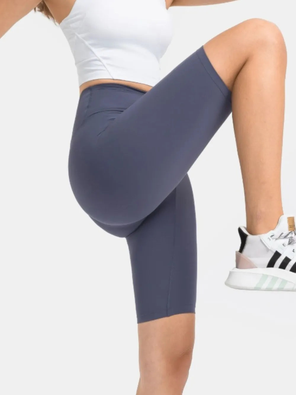 Millennia High Rise Wide Waistband Active Shorts - Lilixa.store