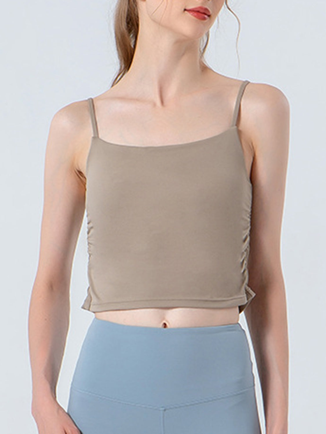 Ruched Sports Cami - Lilixa.store