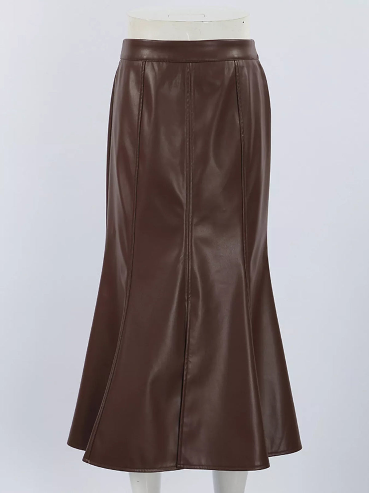 Slit Mermaid Midi Skirt