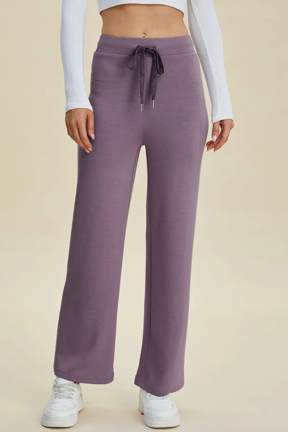 Basic Bae Full Size Air Scuba Drawstring Wide Leg Pants, view 4