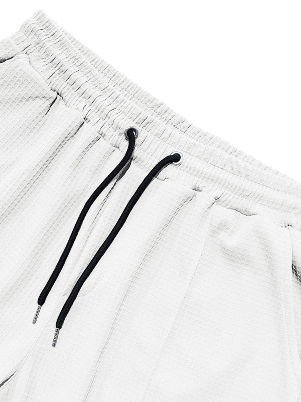 Men's Full Size Textured Drawstring Casual Pants Plus Size, view 3