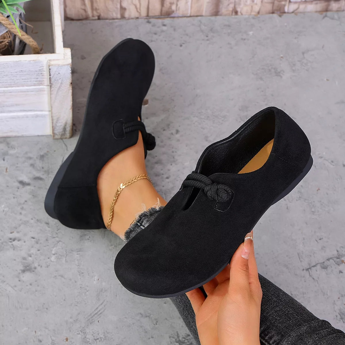 Round Toe Slip-Ons - Lilixa.store
