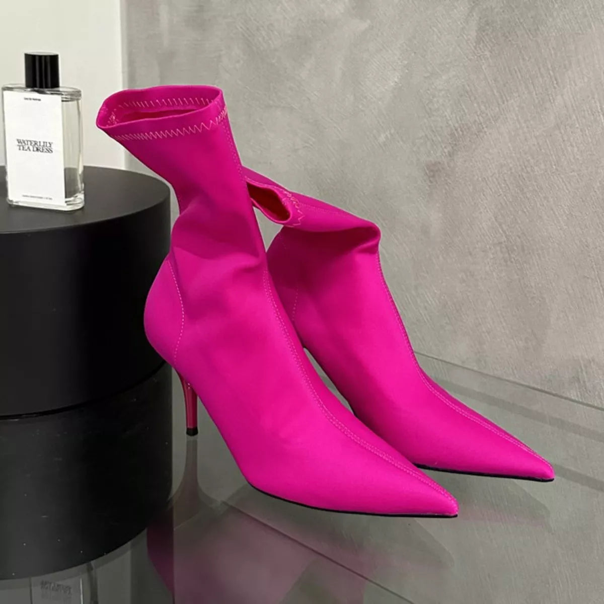 Point Toe Mid Heel Boots - Lilixa.store