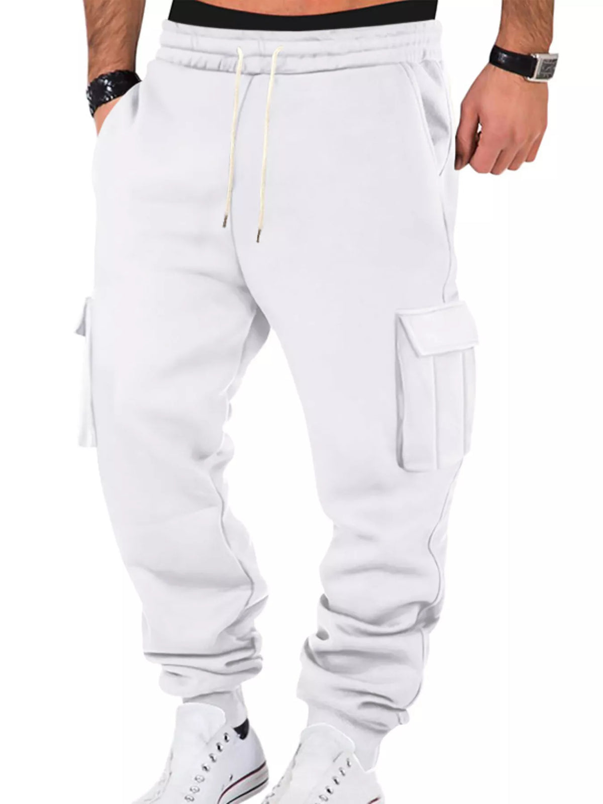 Men's Full Size Casual Joggers with Multi-Pocket Plus Size - Lilixa.store