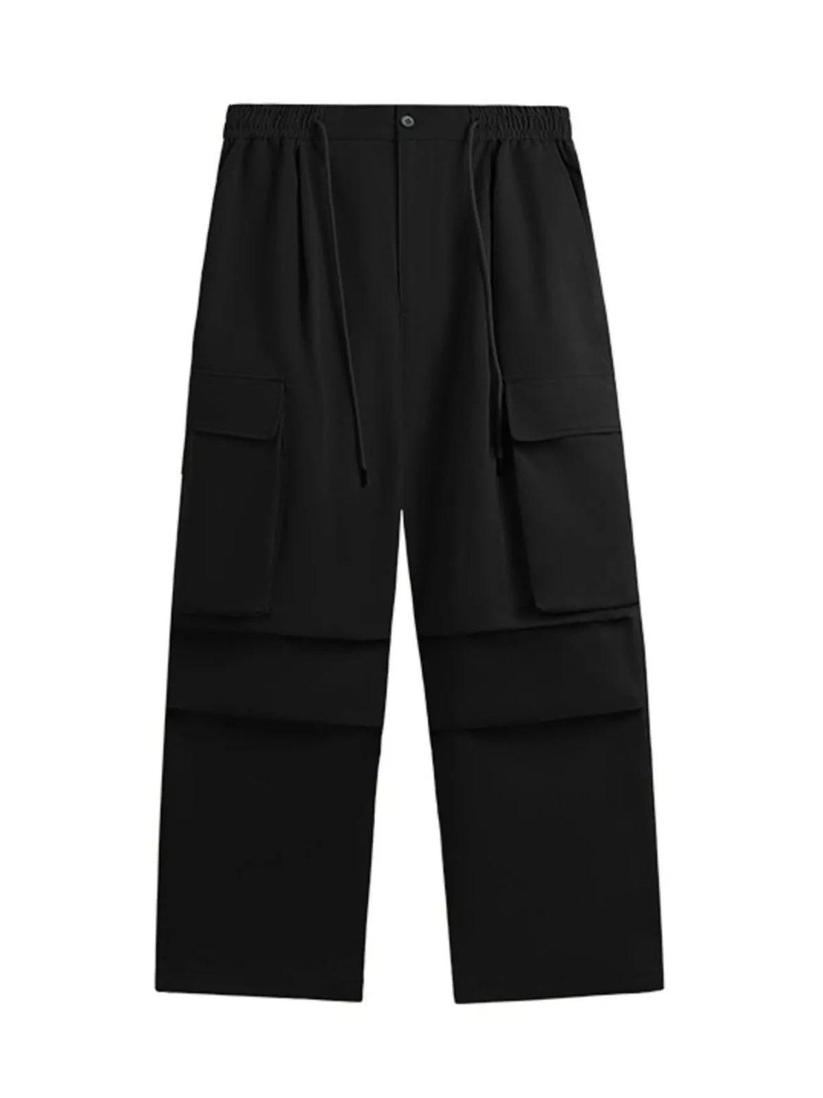 Men's Relaxed Fit Cargo Pants in Black, view 6