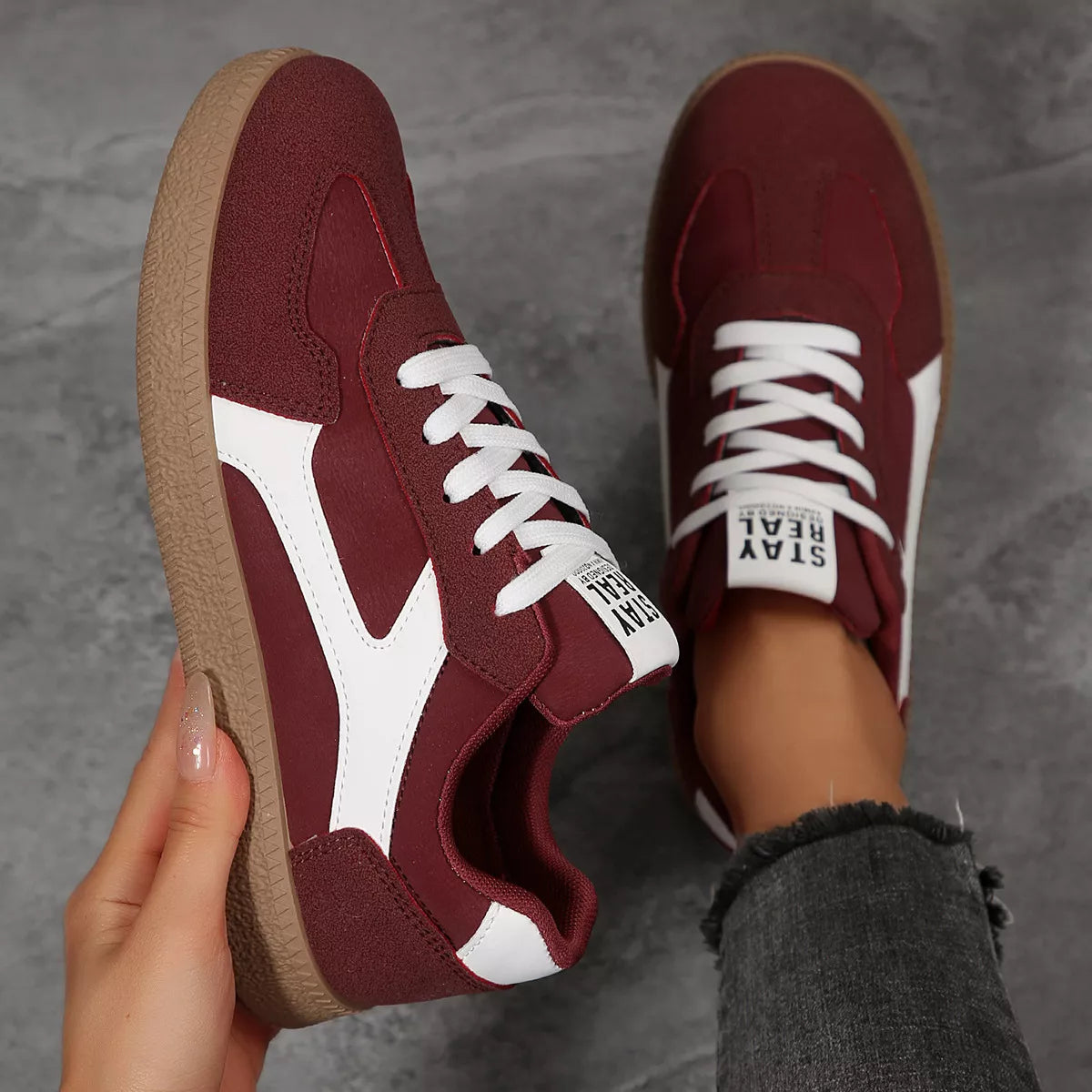 Round Toe Flats Sneakers - Lilixa.store