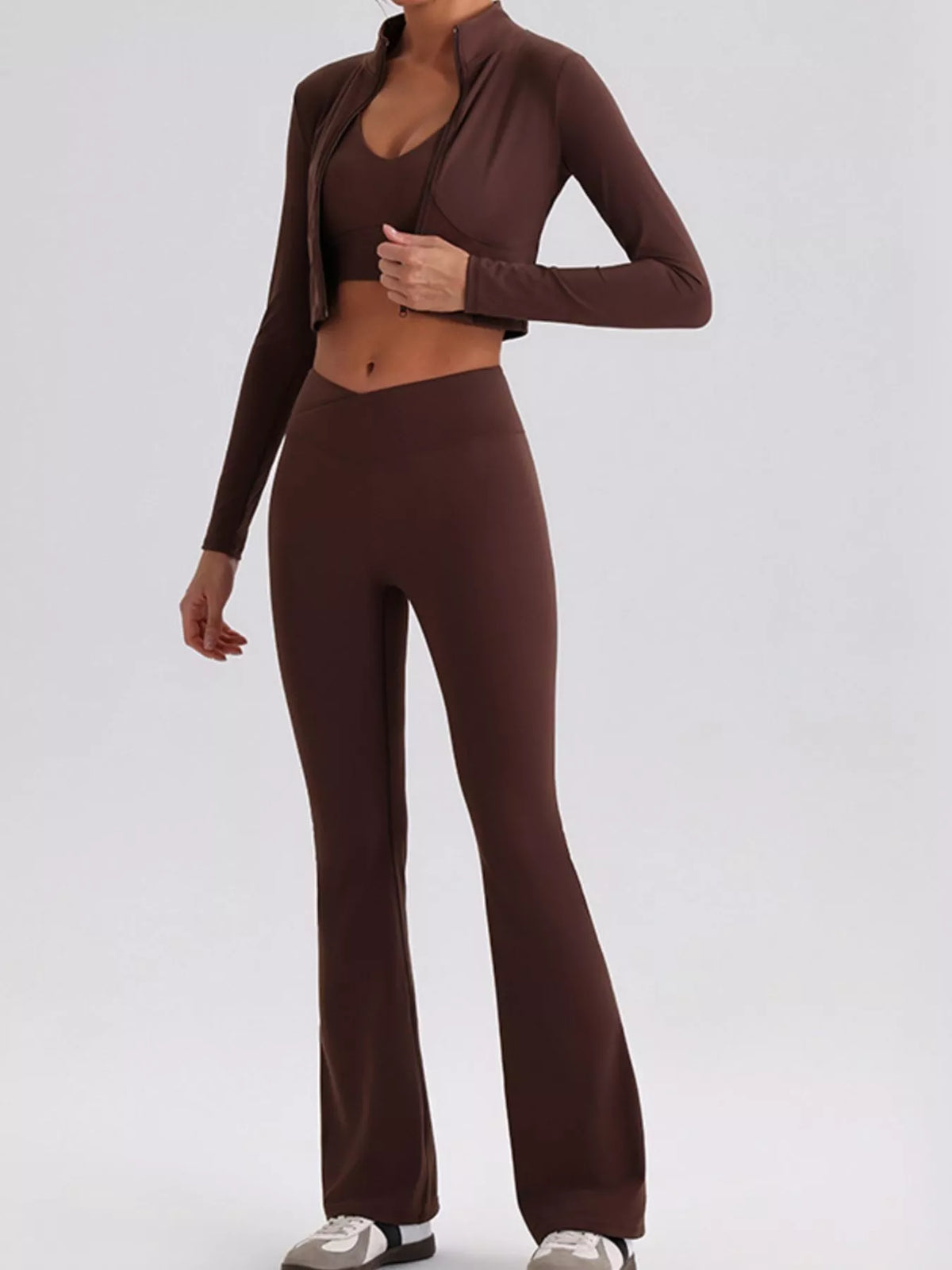 Seamless Criss-Cross V-Neck Tank and Leggings Active Set - Lilixa.store