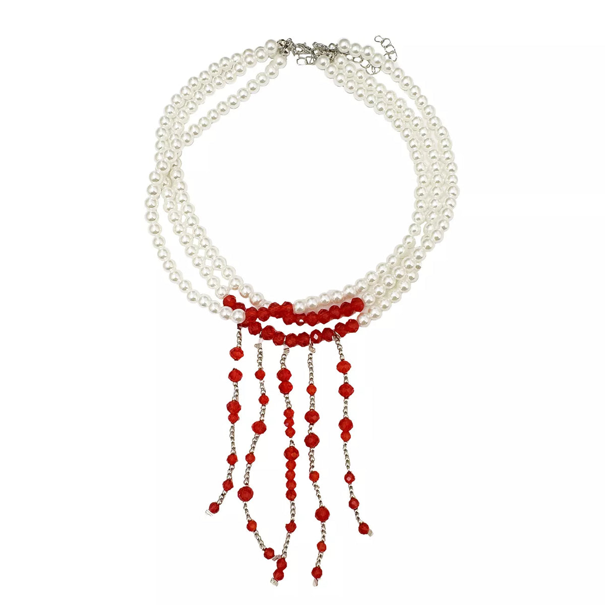 Gothic Multi-Layered Beaded Necklace