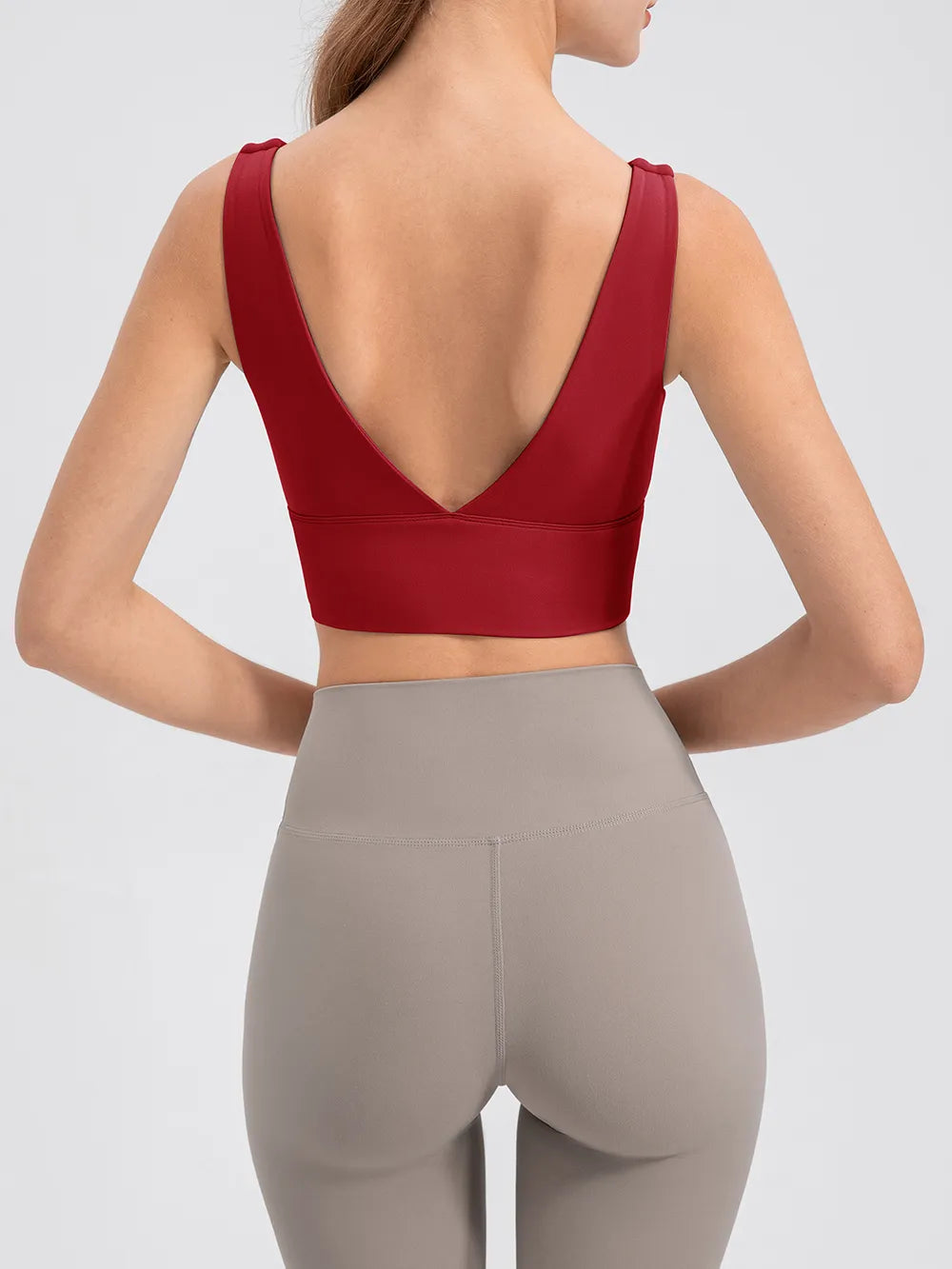 Scoop Neck Wide Strap Active Tank - Lilixa.store