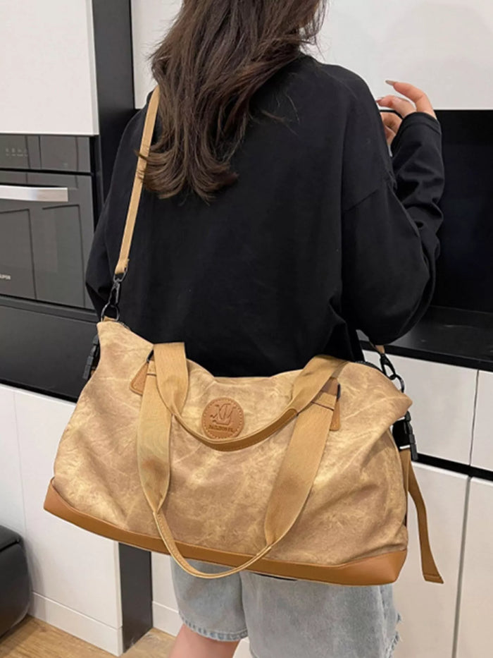 Vintage Oxford Cloth Duffel Bag - Lilixa.store