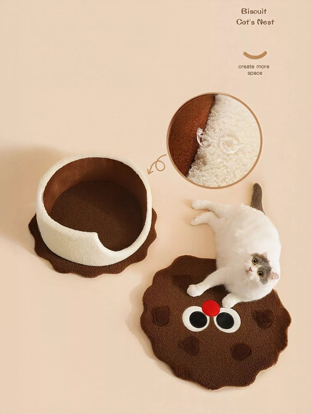 Biscuit Style Pet Nest - Lilixa.store