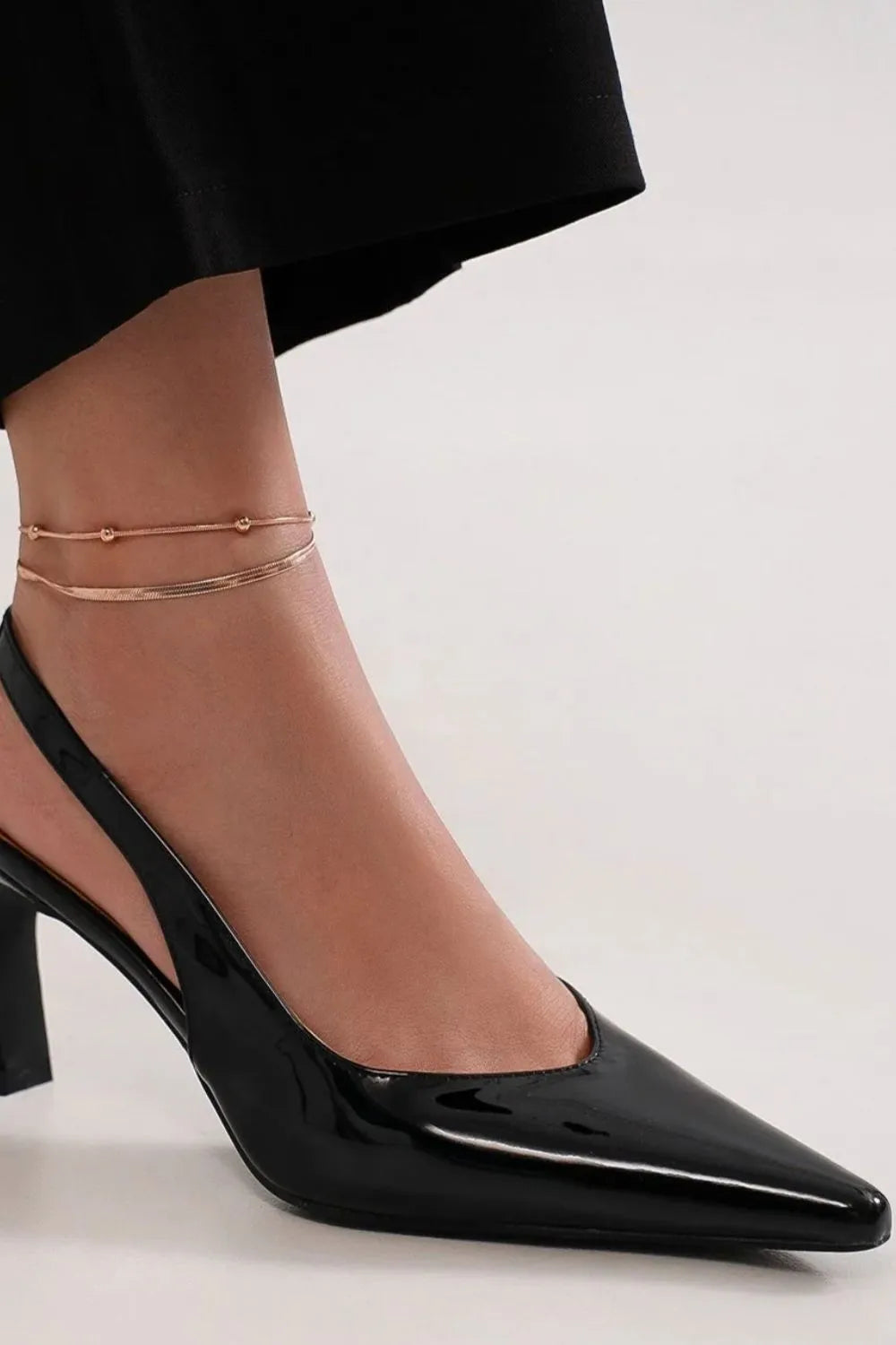 Beast Fashion Faux Leather Point Toe Slingback Pumps - Lilixa.store
