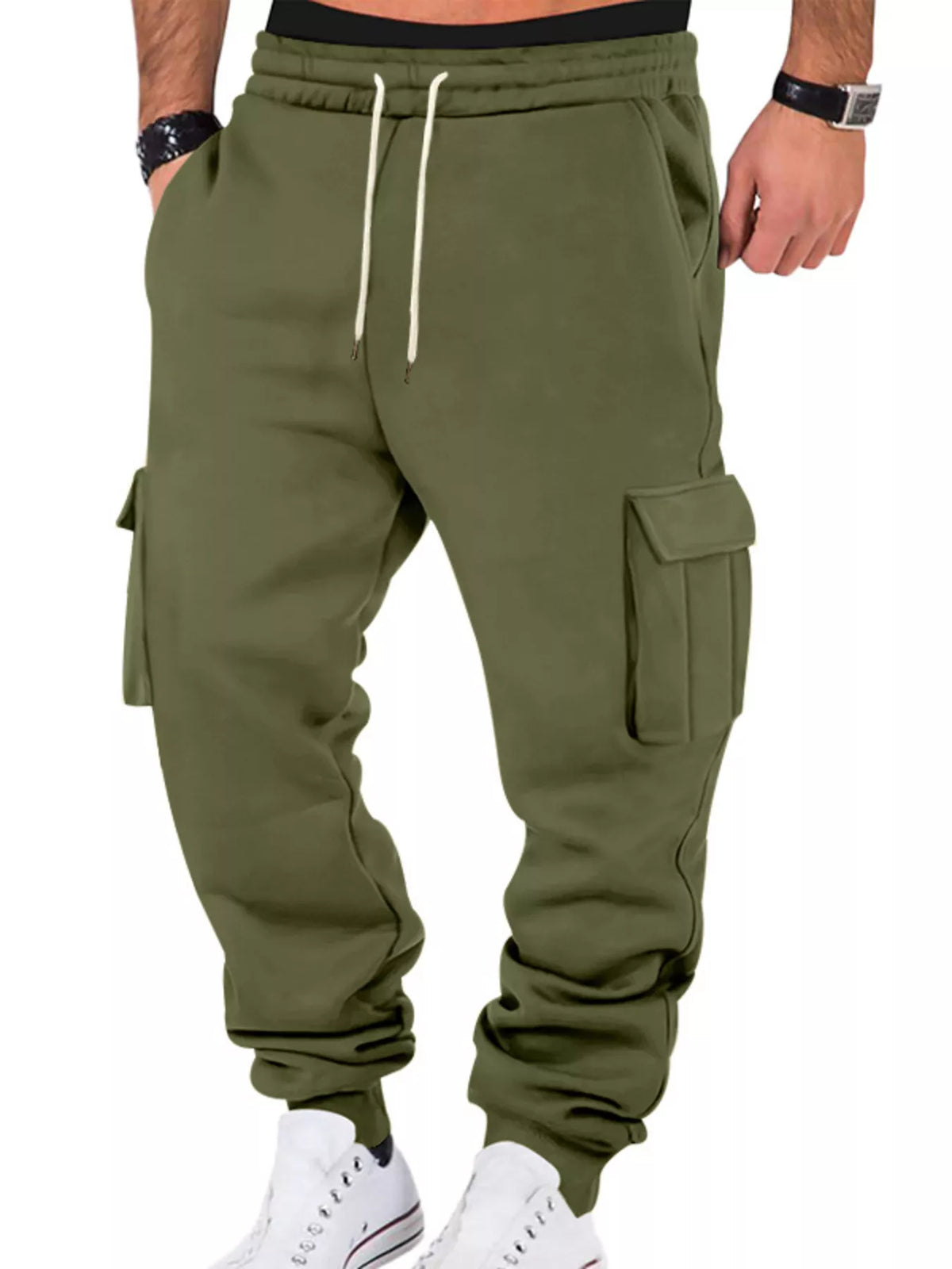 Men's Full Size Casual Joggers with Multi-Pocket Plus Size - Lilixa.store
