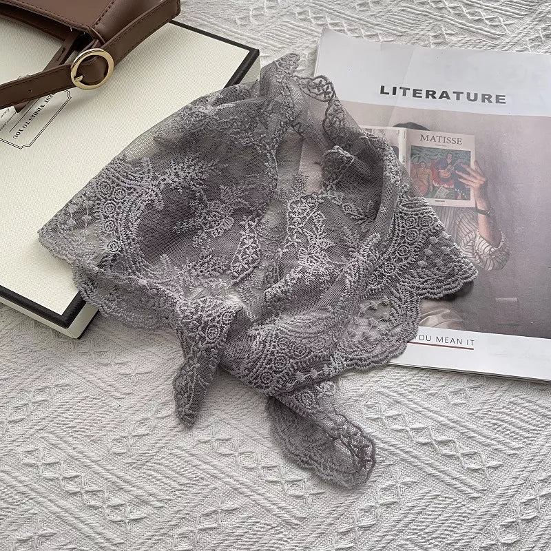 Elegant Lace Sheer Scarf - Lilixa.store