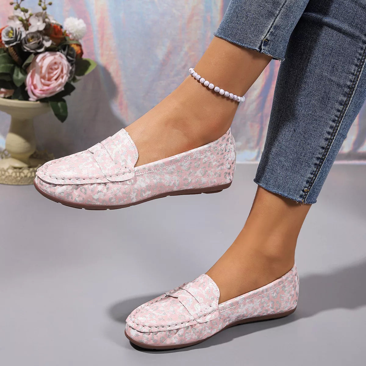 Floral Print Slip-Ons - Lilixa.store