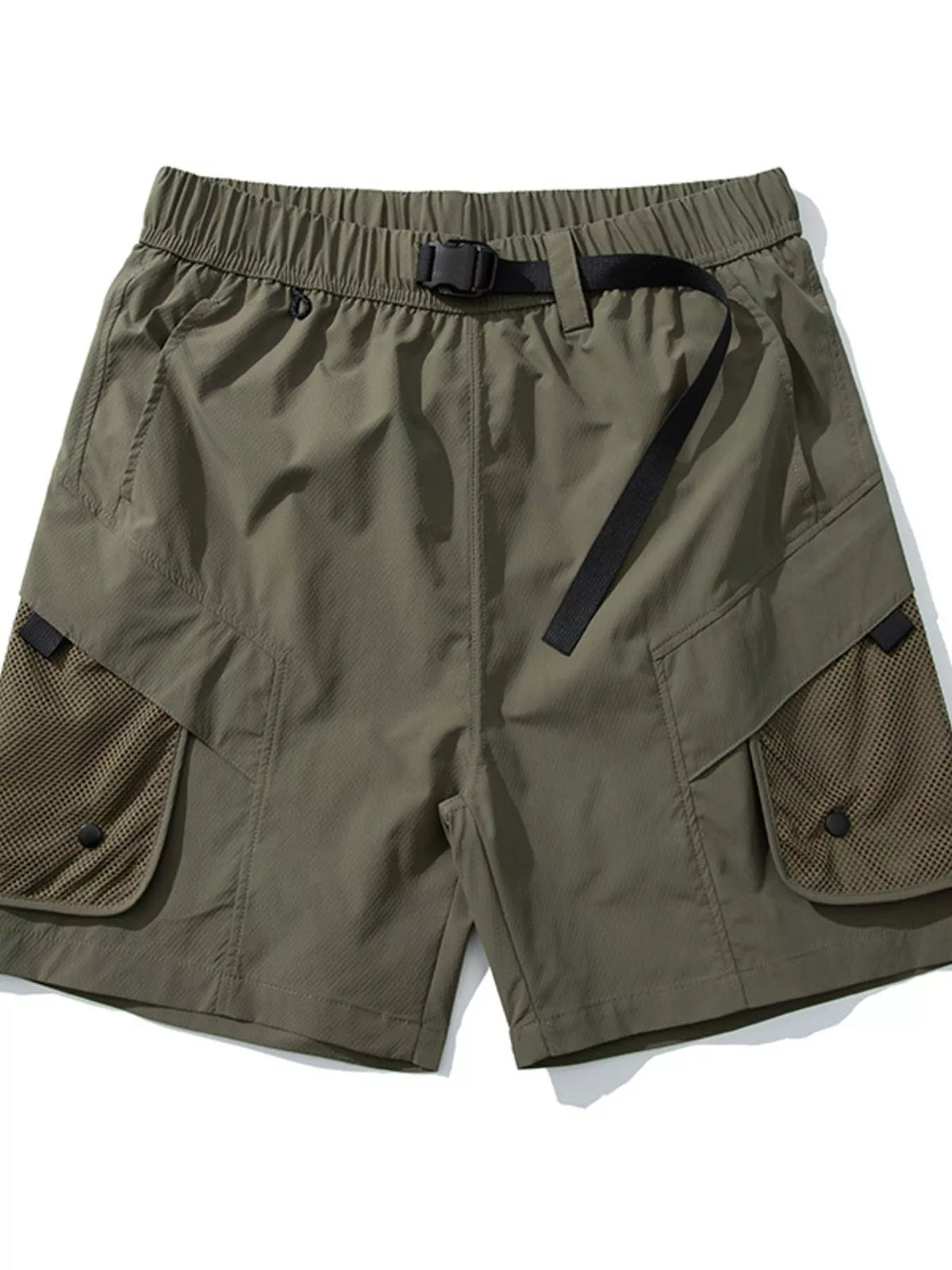 Men's Multi-Pocket Quick-Dry Cargo Shorts in Cloud Gray, view 12