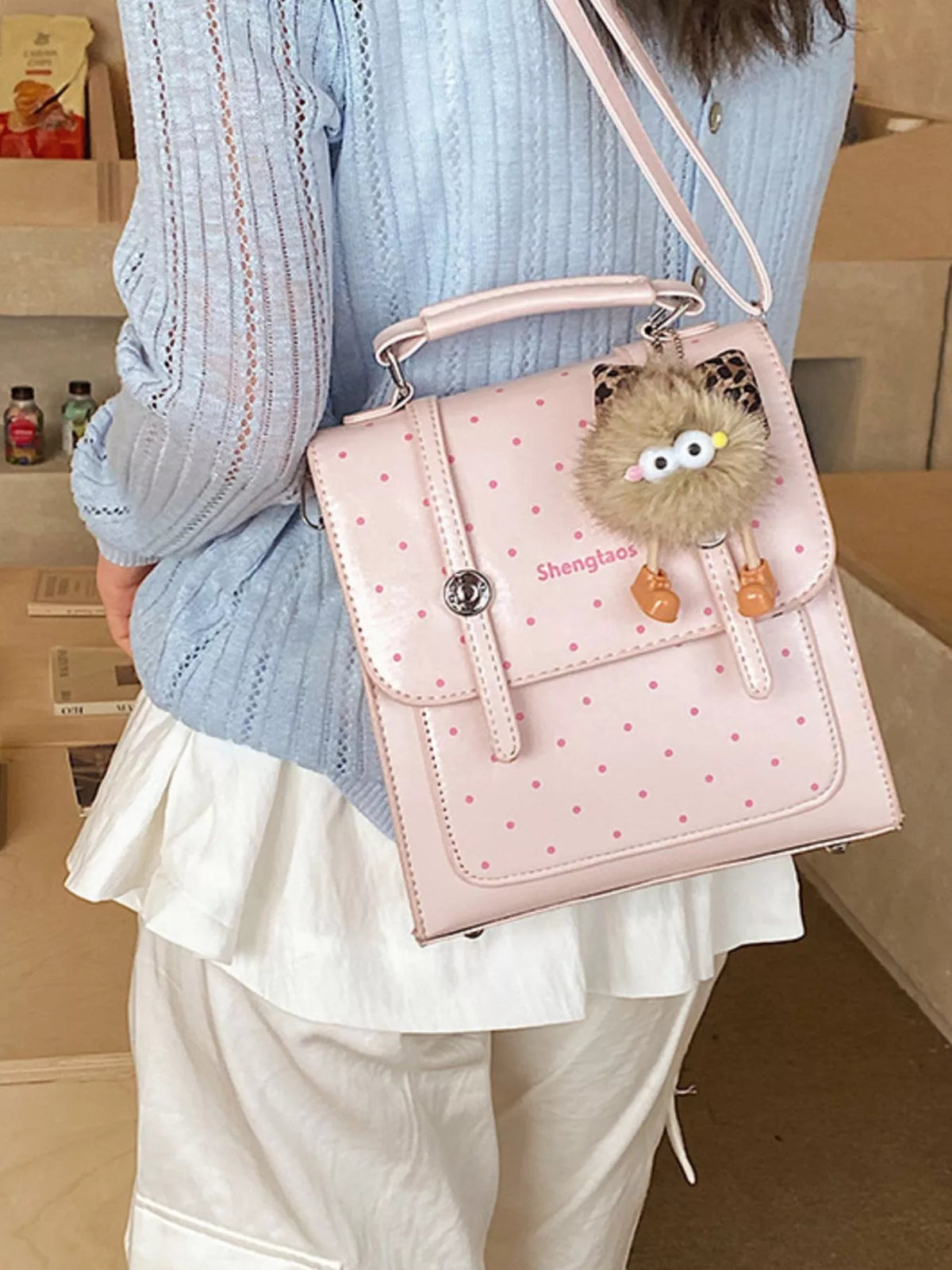 Polka Dot Backpack Bag - Lilixa.store