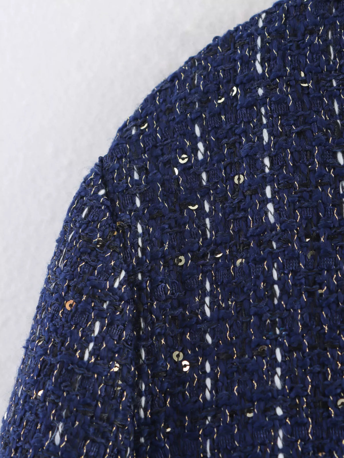 Tweed Button Up Cropped Outerwear - Lilixa.store