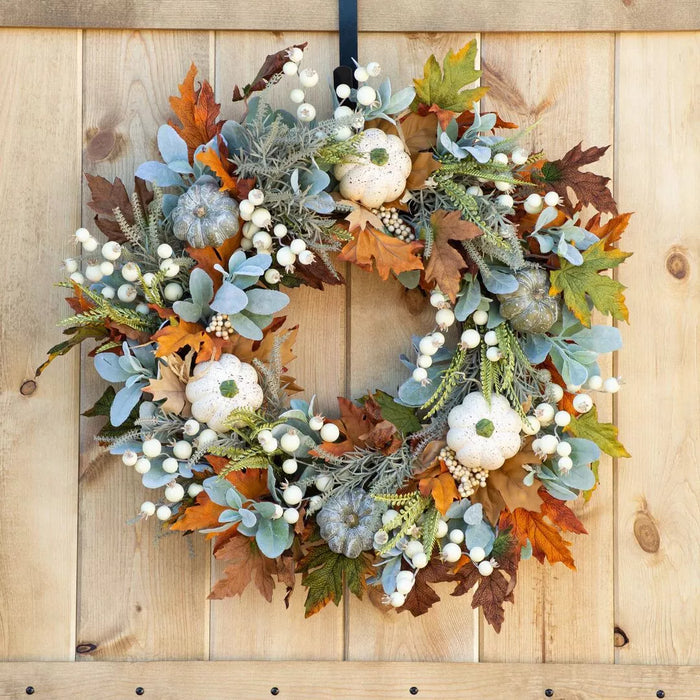 Autumn Pumpkins Decorative Wreath - Lilixa.store