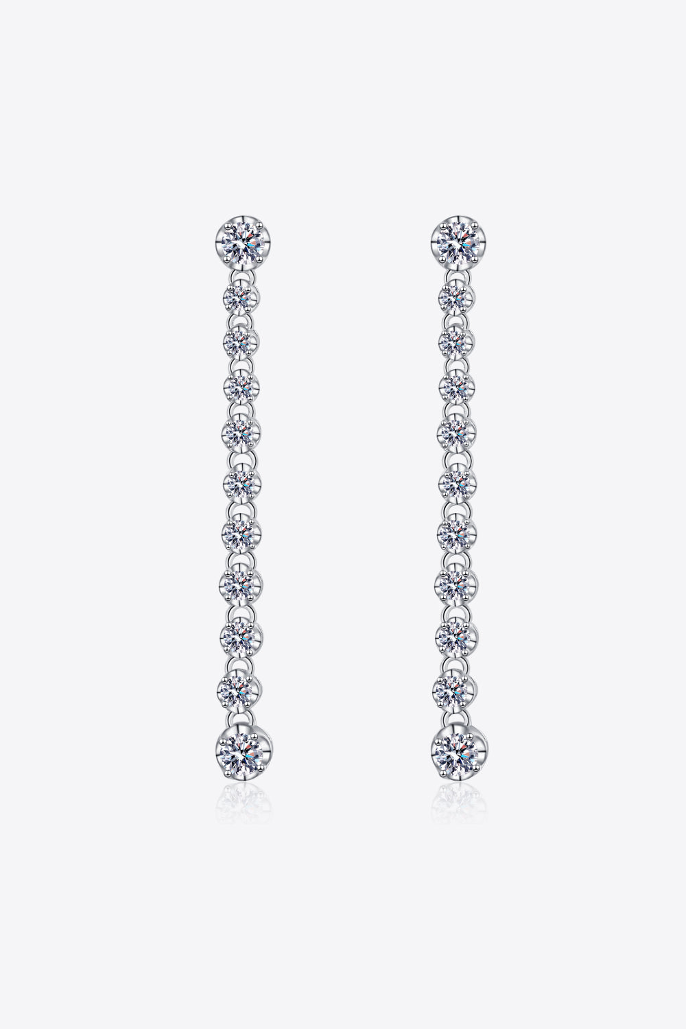 Adored 1.18 Carat Moissanite Long Earrings - Lilixa.store