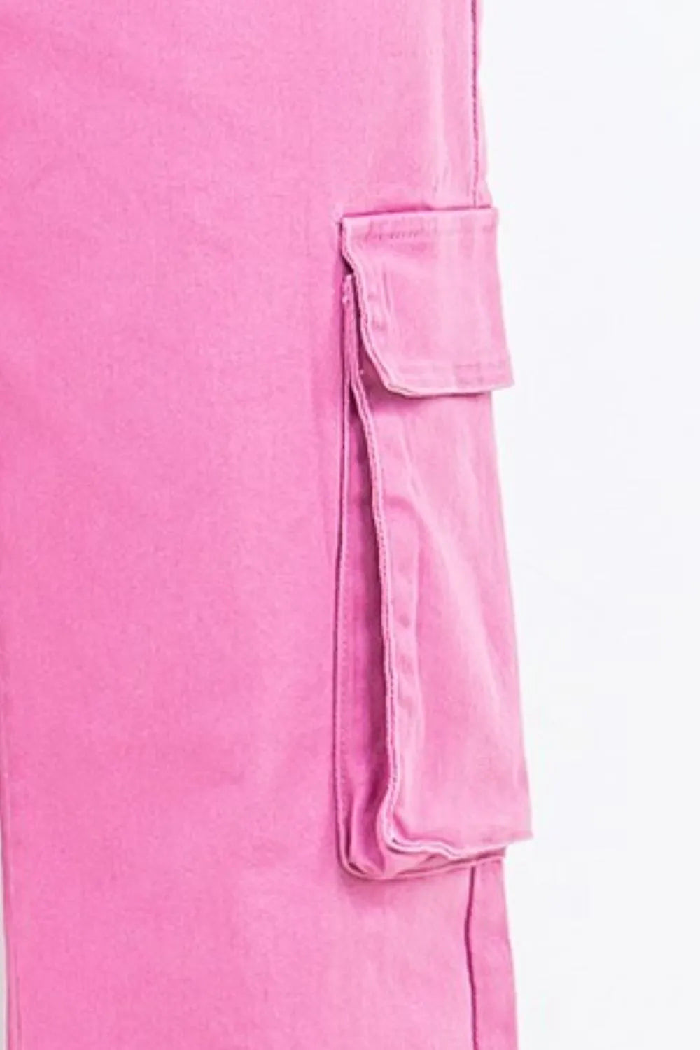 American Bazi Full Size Drawstring Wide Leg Cargo Pants Plus Size - Lilixa.store