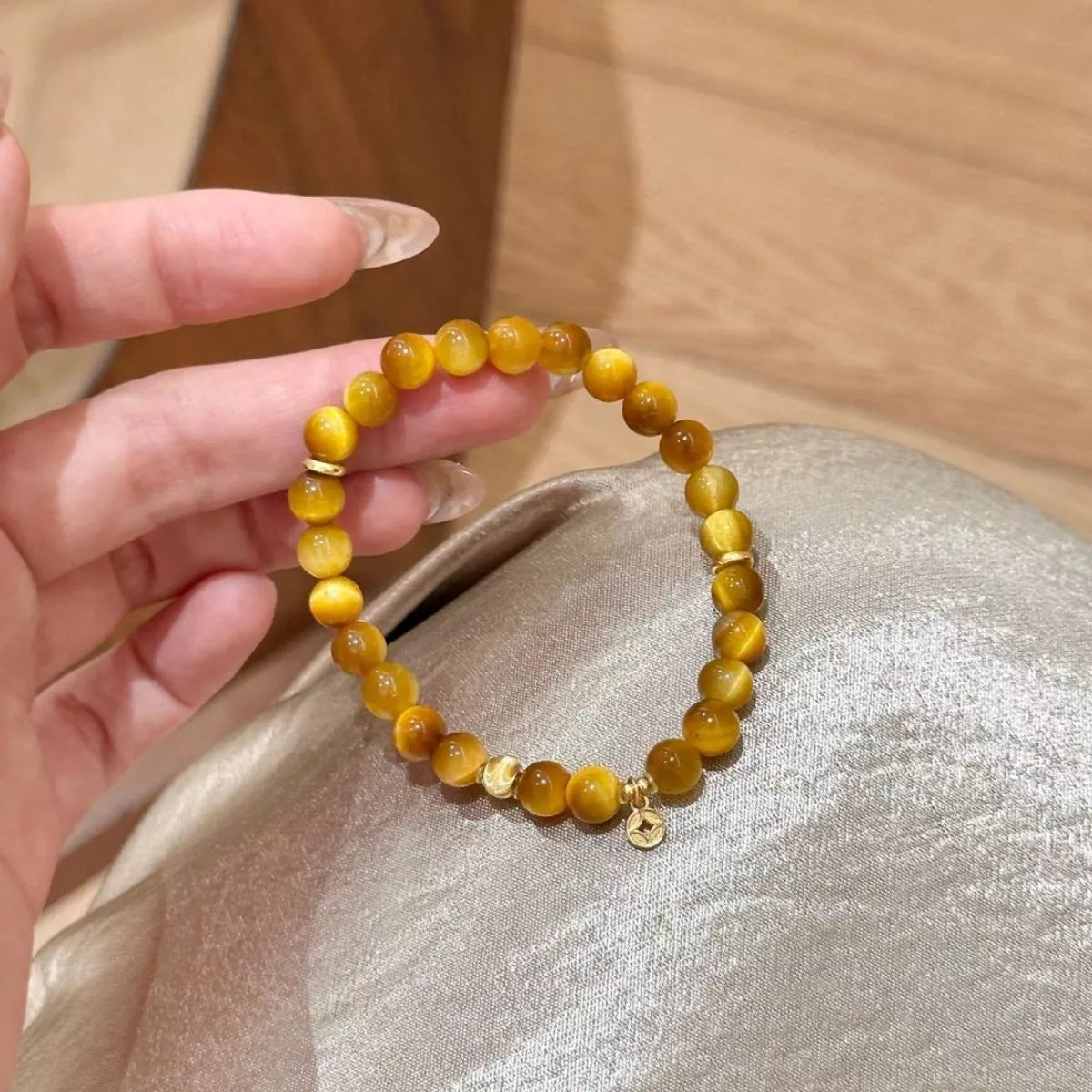 Tiger Eye Beaded Bracelet - Lilixa.store