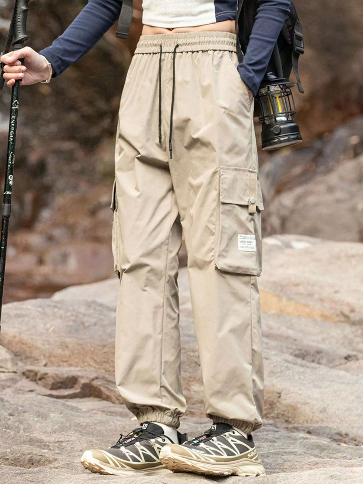 Men's Plus Size Loose Fit Cargo Pants, view 2