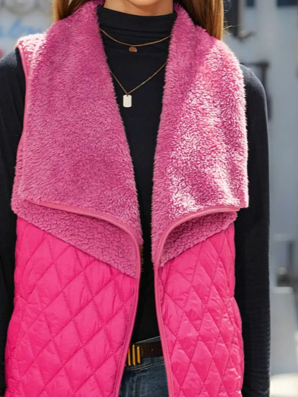 Open Front Collared Vest, view 3