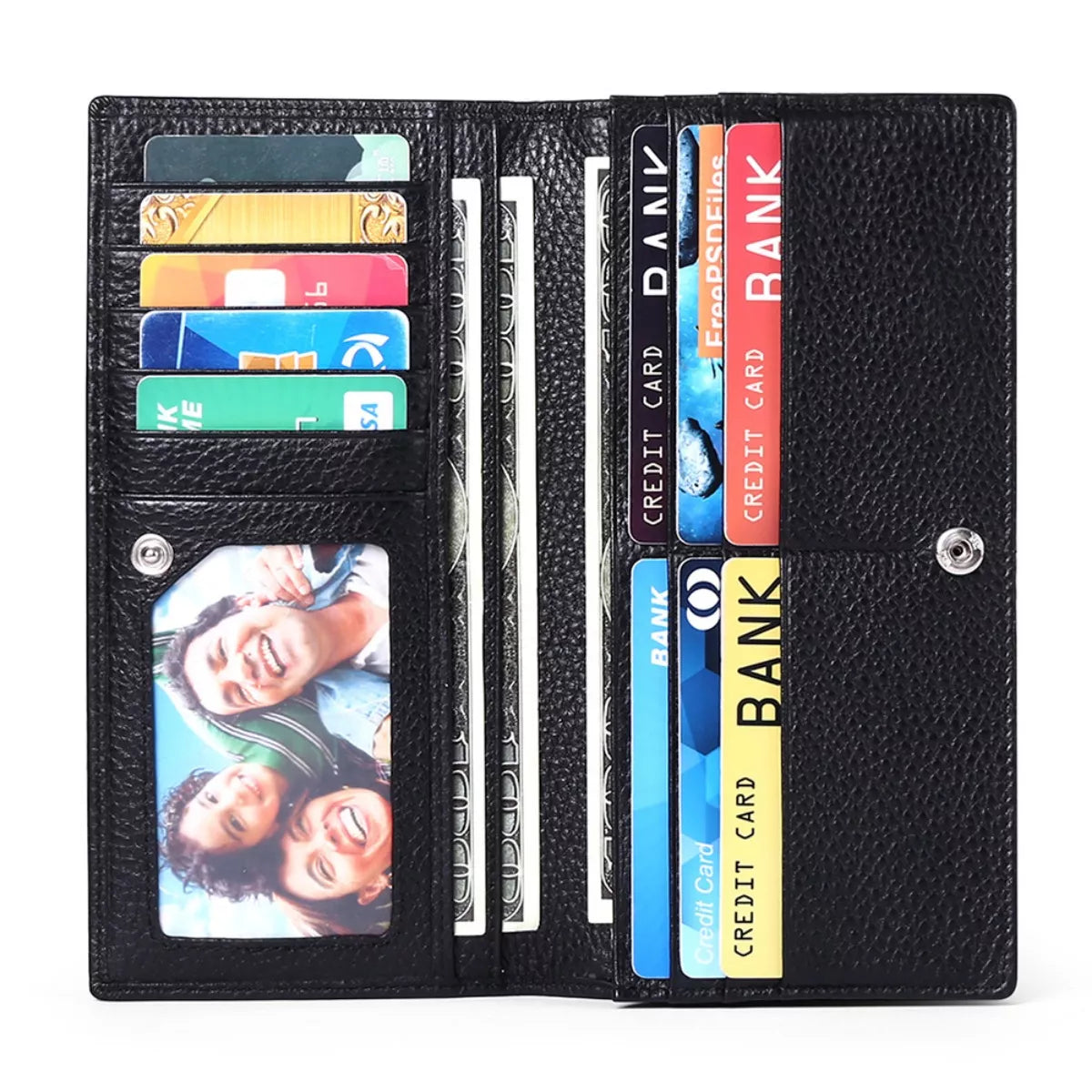 Leather Long Wallet - Lilixa.store