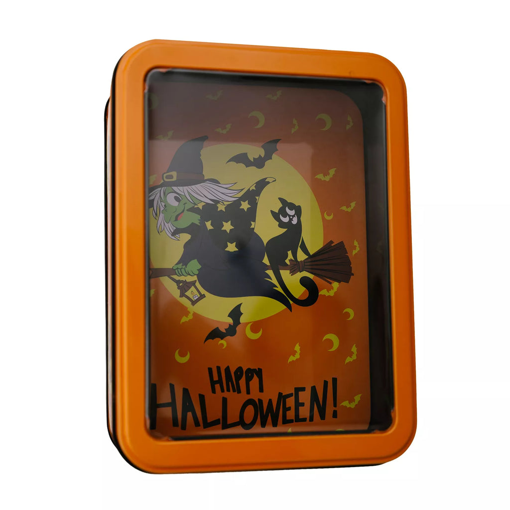 Halloween Decorative Metal Storage Box with Window Display - Lilixa.store