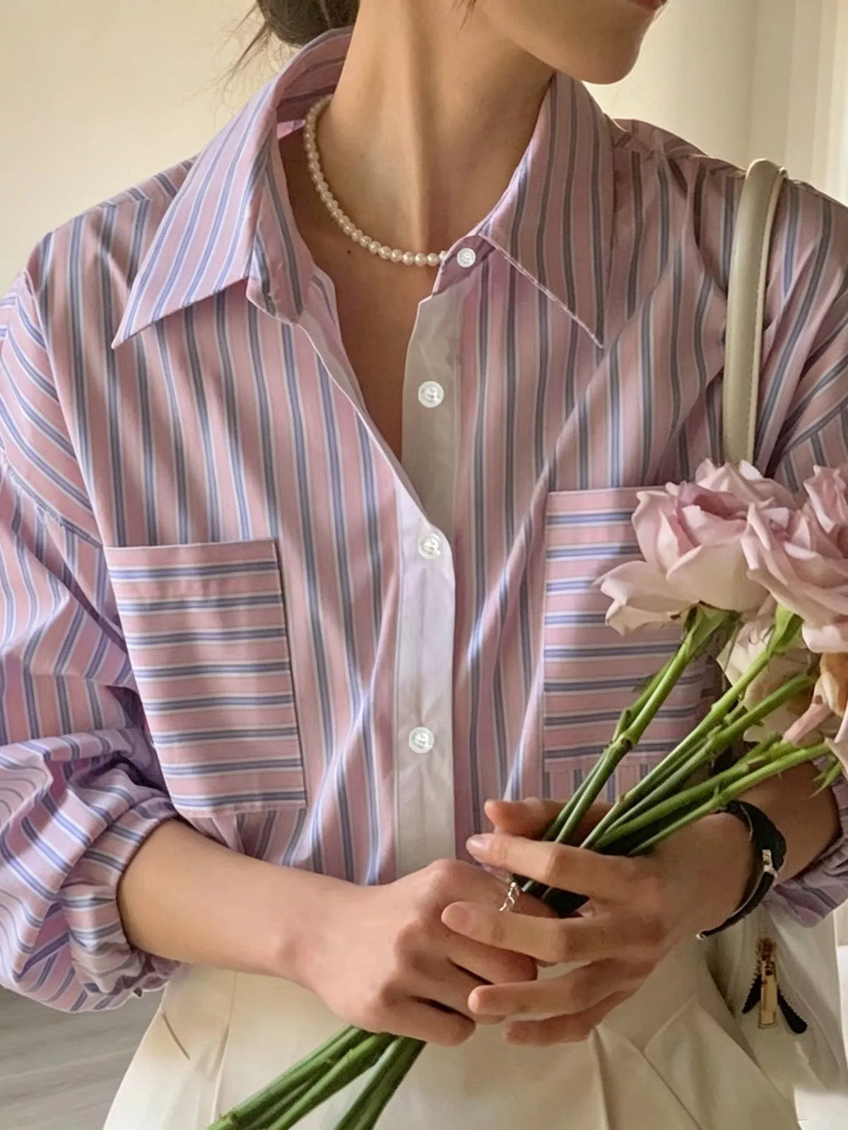 Striped Button-Down Shirt, view 8