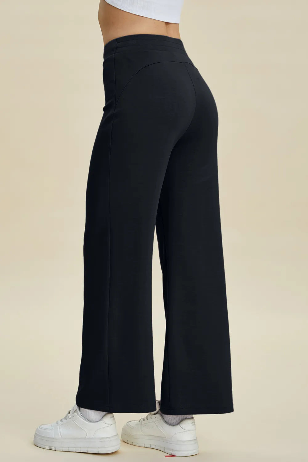 Basic Bae Full Size Air Scuba Drawstring Wide Leg Pants, view 10