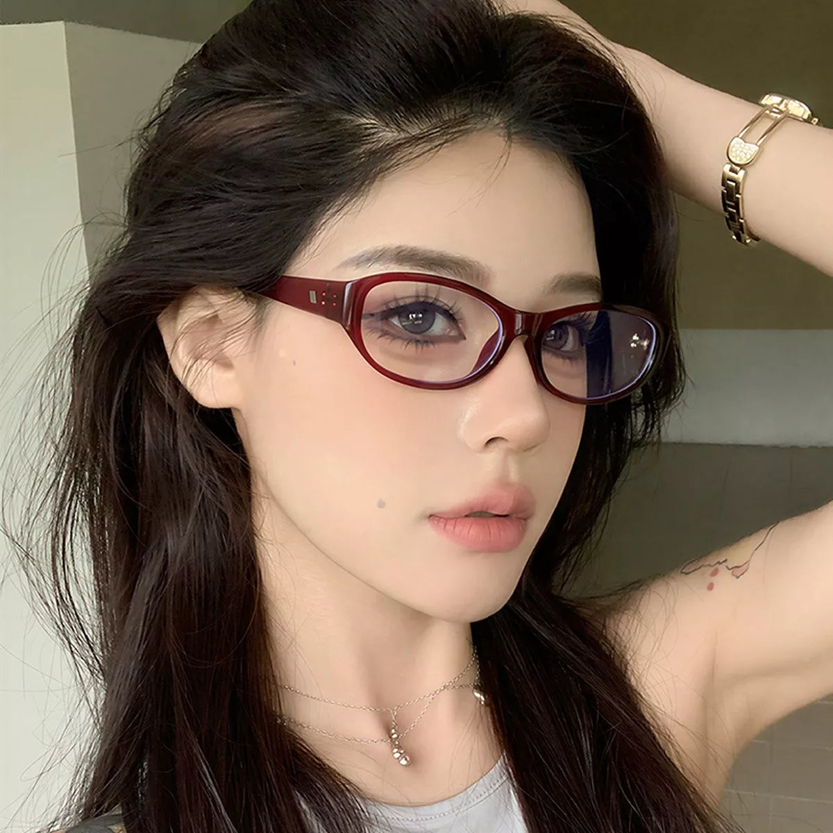 Vintage Oval Frame Sunglasses - Lilixa.store