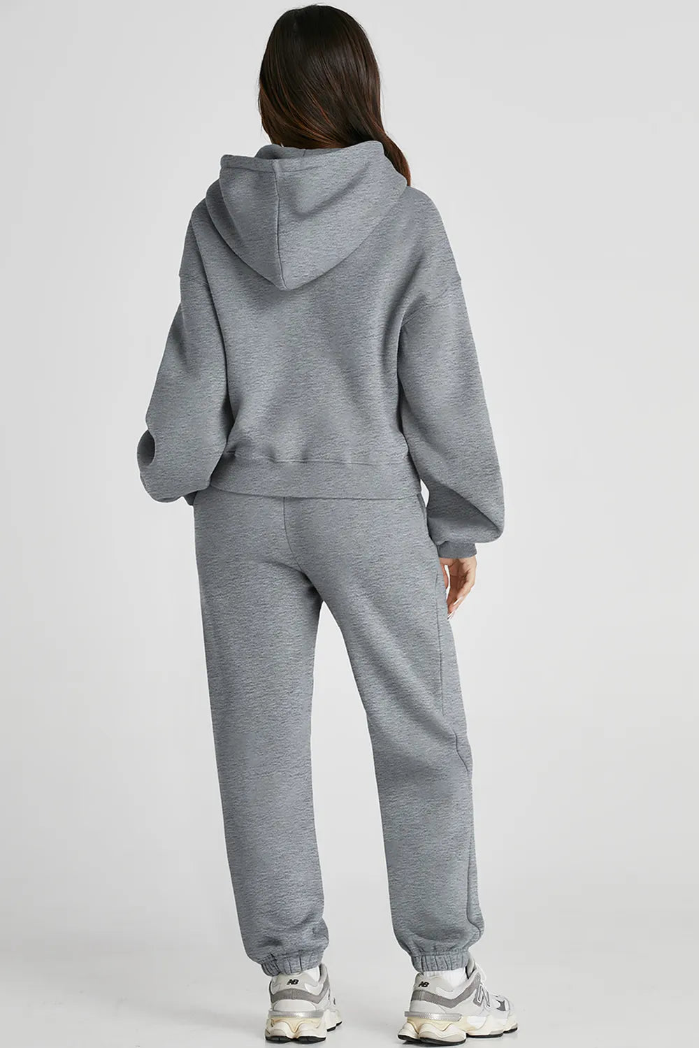 Dropped Shoulder Hooded Top and Pants Active Set - Lilixa.store