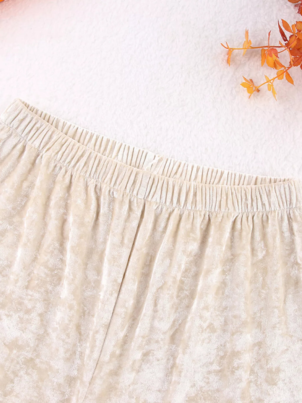 Velvet Long Sleeve Top and Pants Lounge Set - Lilixa.store