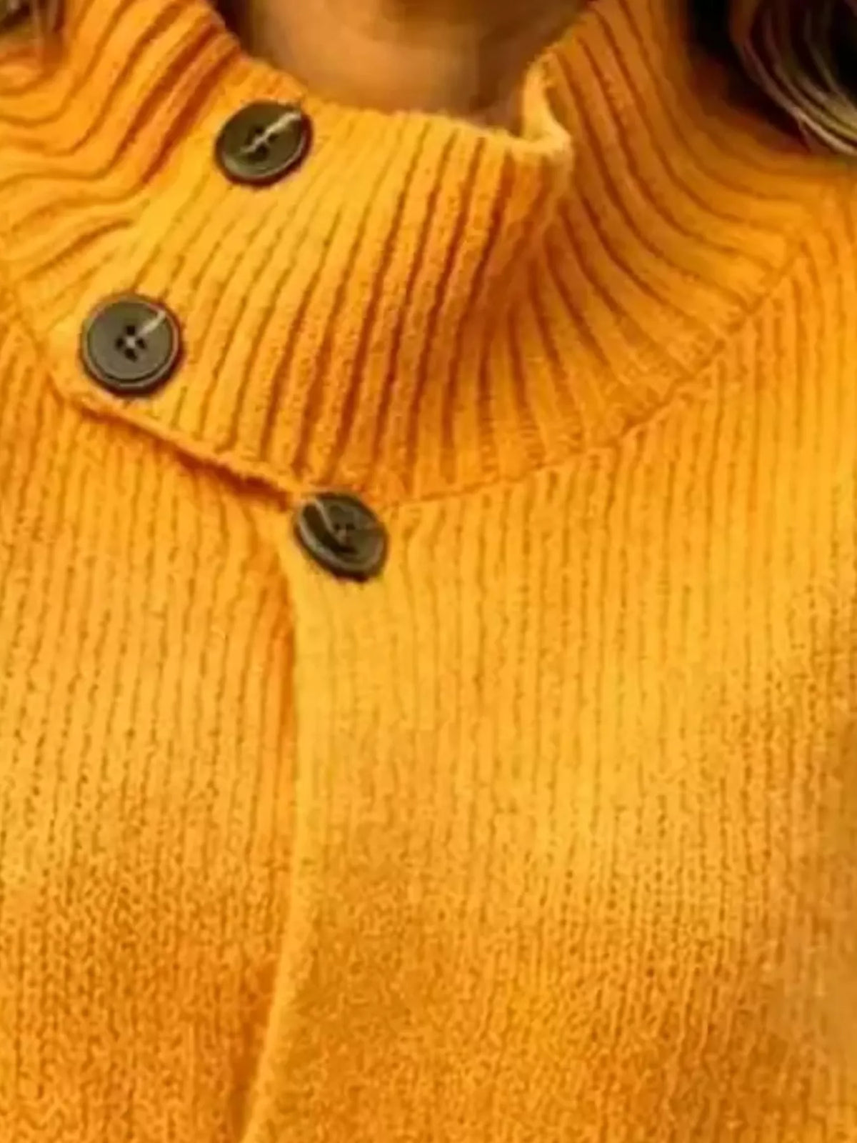 Full Size Button-Up Mock Neck Cardigan Plus Size - Lilixa.store