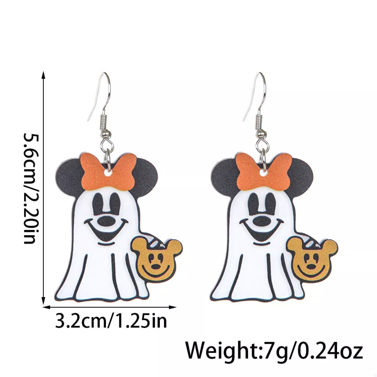 Halloween Mickey Ghost Dangle Earrings - Lilixa.store