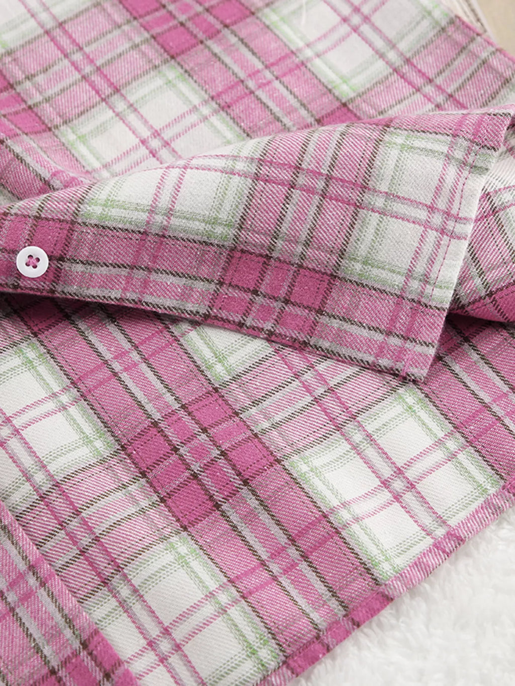 Plaid Long Sleeve Shirt and Pants Set - Lilixa.store