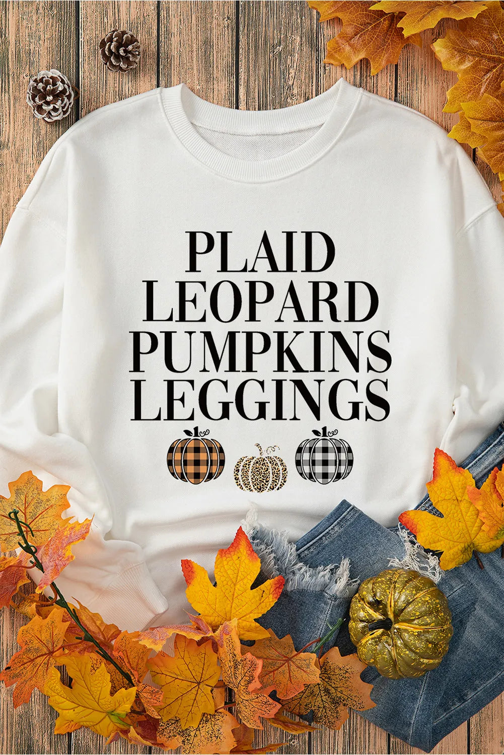 Letter Graphic Round Neck Long Sleeve Sweatshirt - Lilixa.store