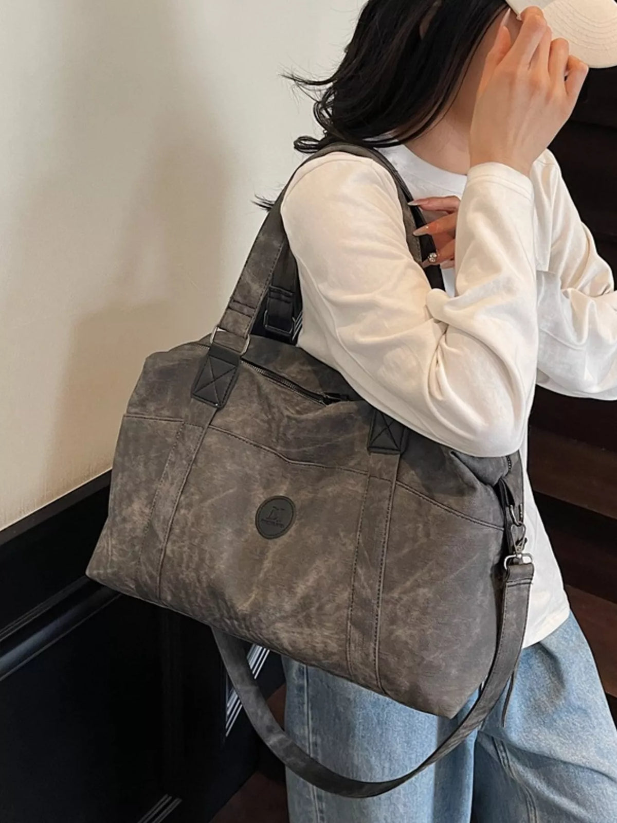 Vintage Washed Duffel Bag - Lilixa.store