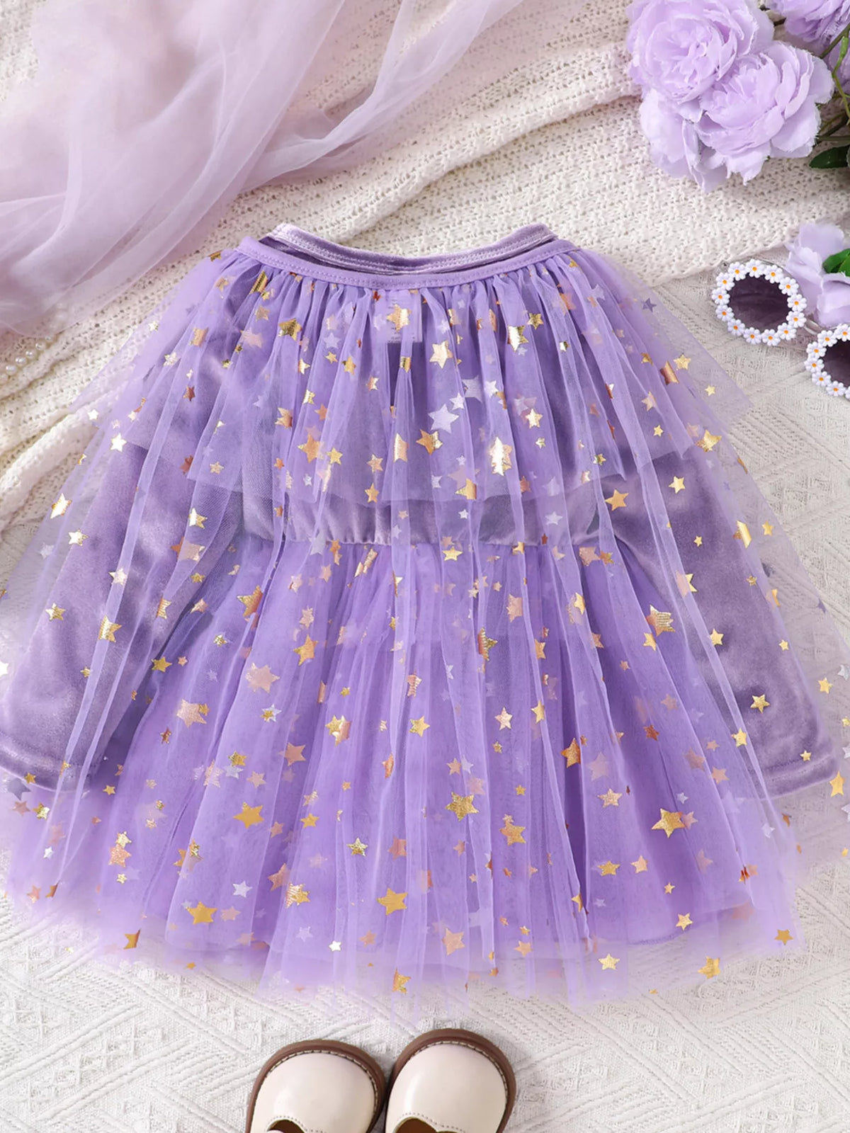 Children's Halloween Velvet Dress and Mesh Cape Set - Lilixa.store