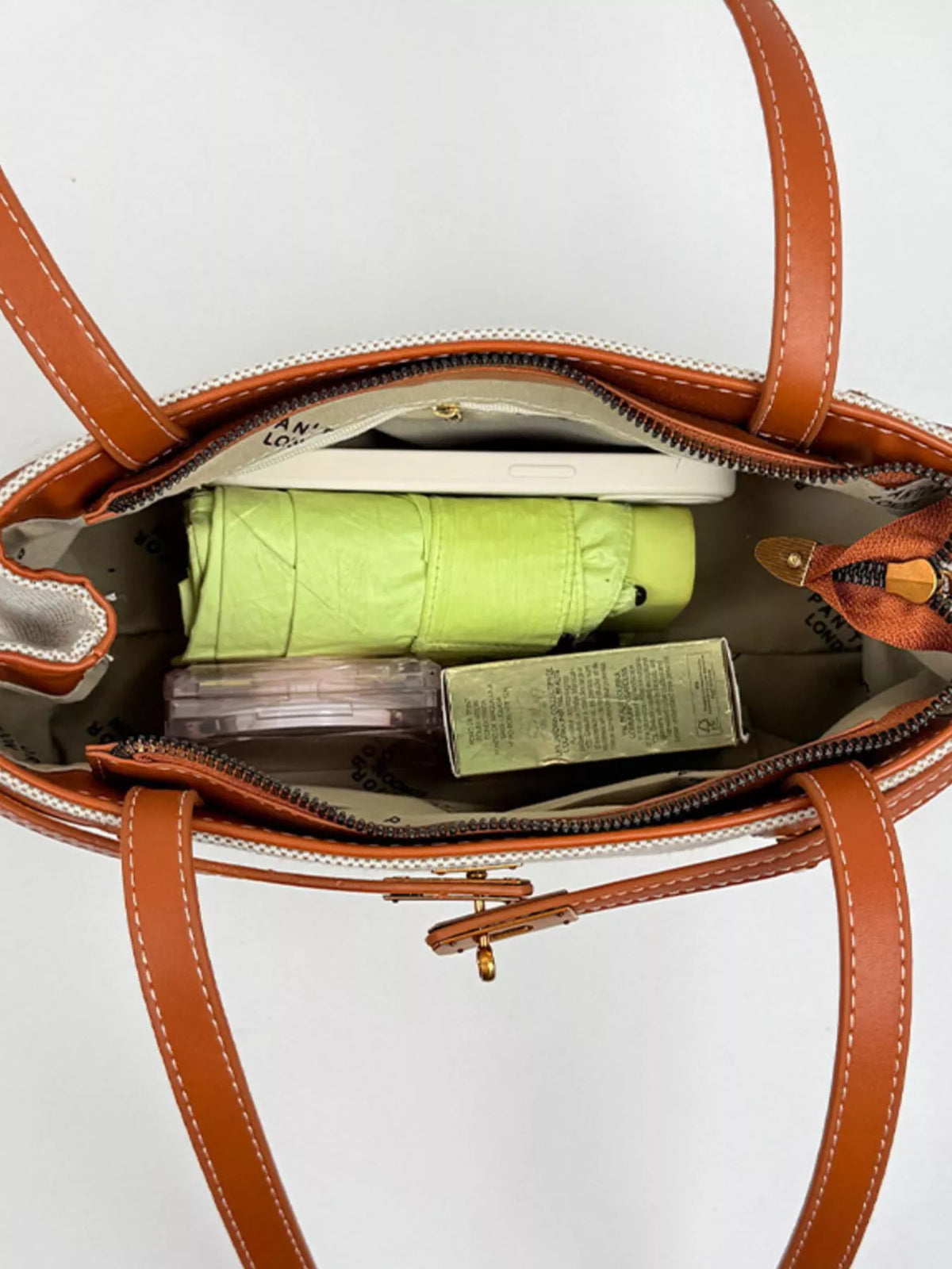 Decorative Buckle Shoulder Bag