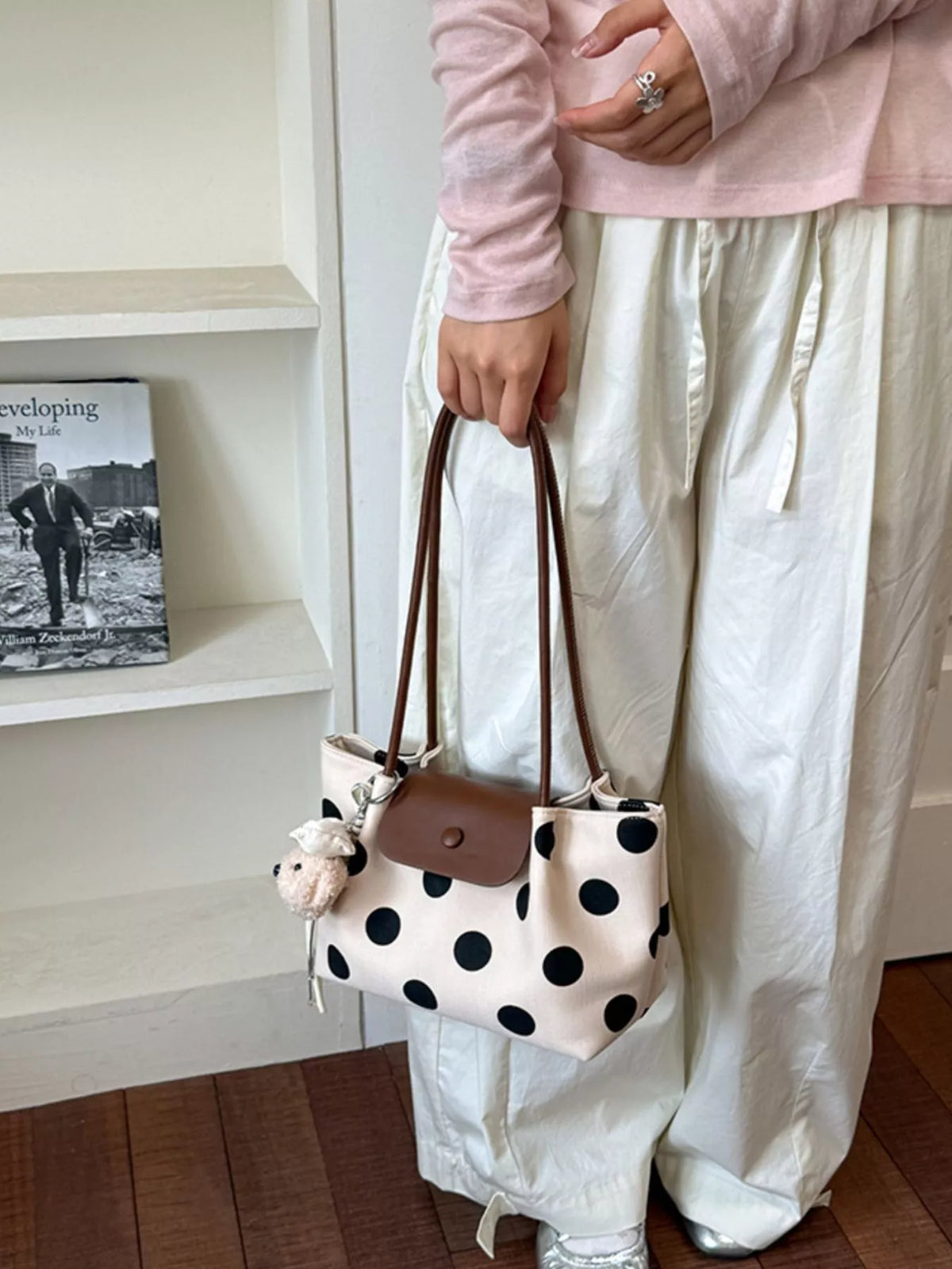 Polka Dot Shoulder Bag - Lilixa.store