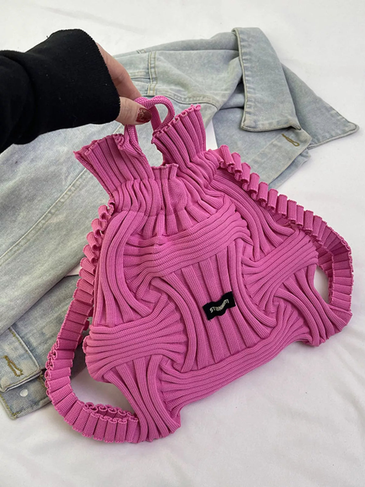 Lightweight Knitted Backpack Bag - Lilixa.store